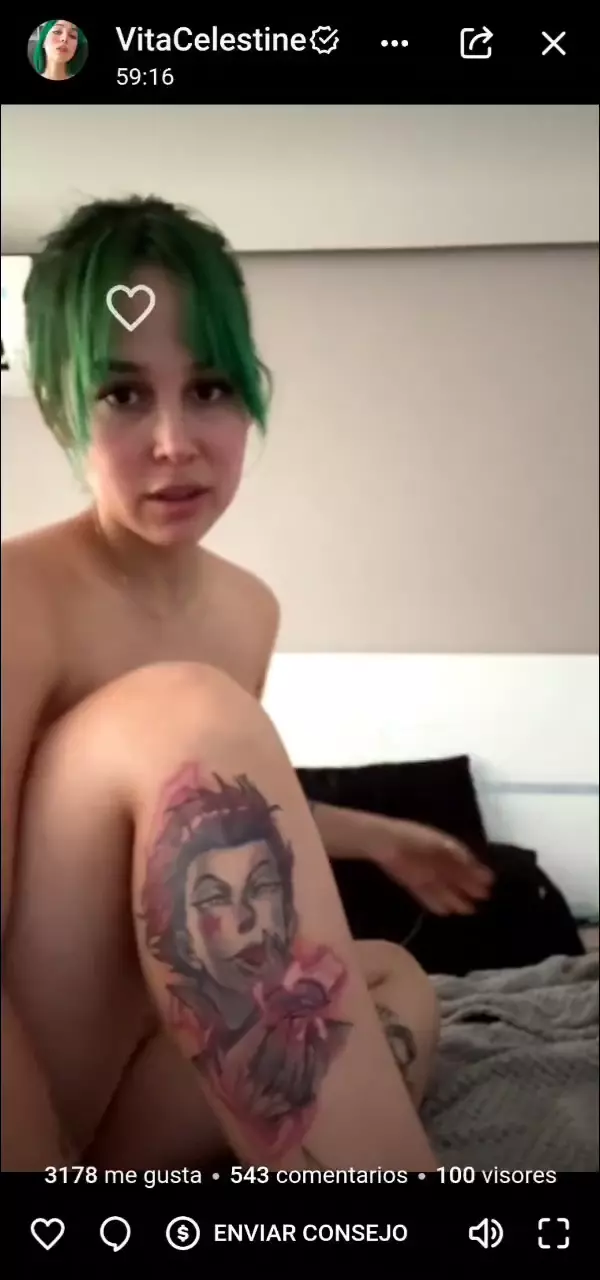 Vídeo quente da Vita Celestine com cabelo verde! Vídeo quente da Vita Celestine com cabelo verde!